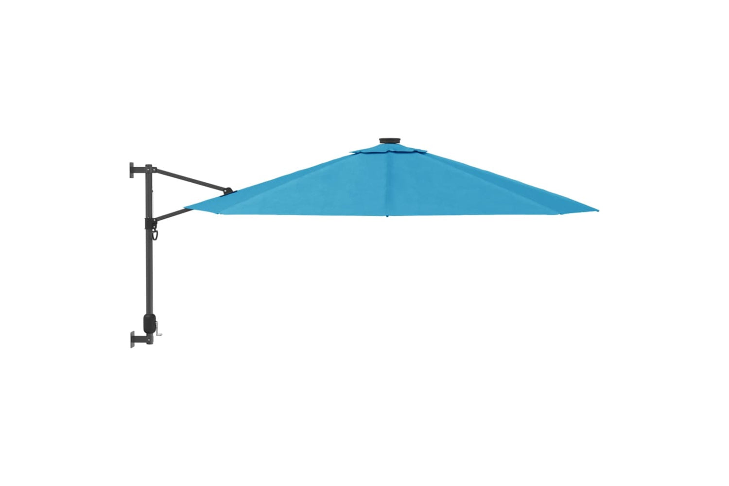 Vidaxl 362894 Wall-mounted Parasol With Leds Sea Blue 290cm-3