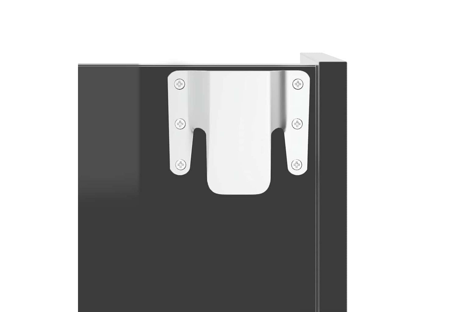 vidaXL 806757 Wall Shoe Cabinet High Gloss Grey 80x18x60cm Engineered Wood-7