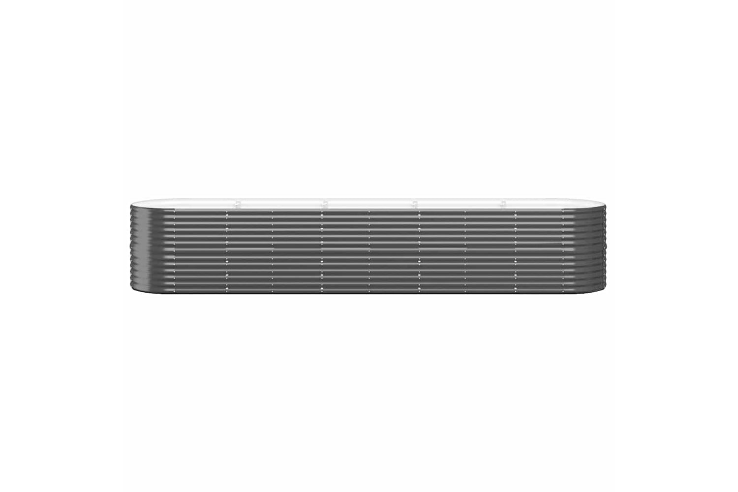 vidaXL 318966 Garden Raised Bed Powder-coated Steel 368x80x68cm Anthracite-2