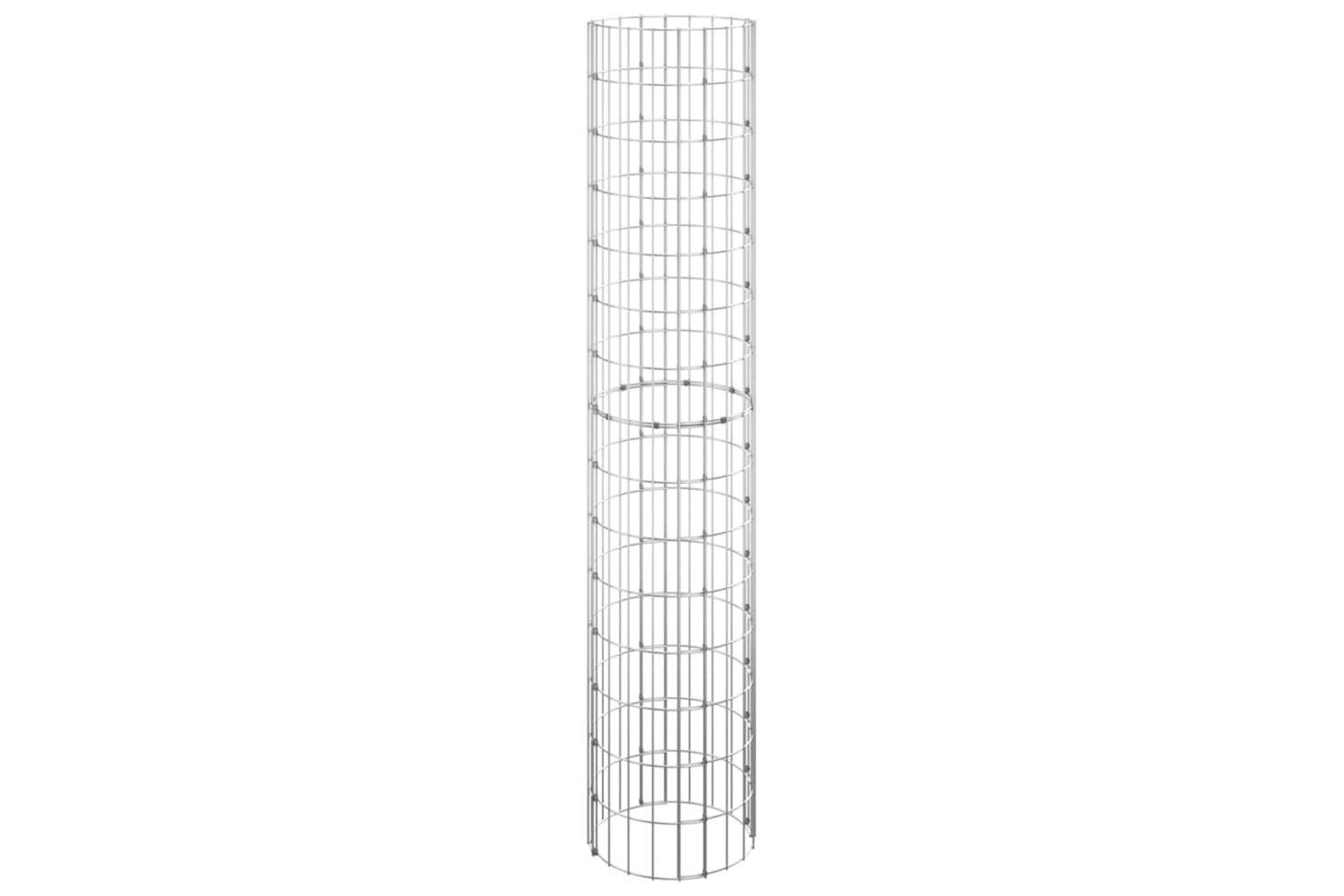 vidaXL 152021 Circular Gabion Raised Beds 3 Pcs Galvanised Steel ÃƒÂƒÃ‚Â˜30x150cm-2