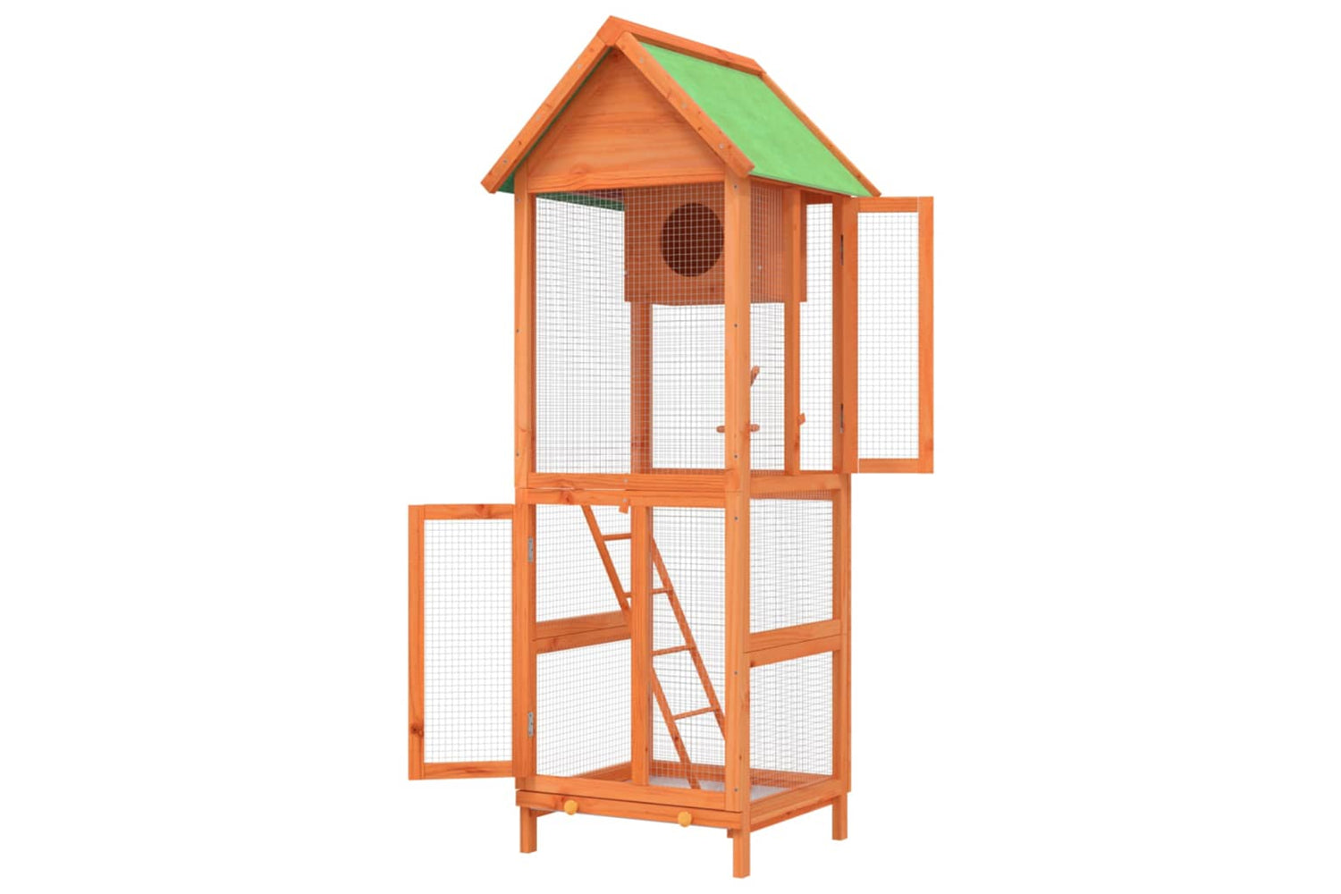 vidaXL 172255 Bird House Brown 60x58.5x160cm Solid Wood Pine-5