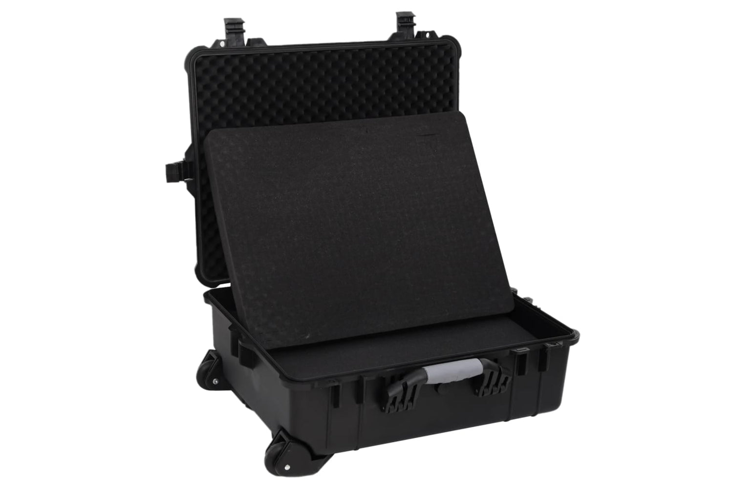 vidaXL 51800 Wheeled Flight Case Black 63x50x23cm Pp-5
