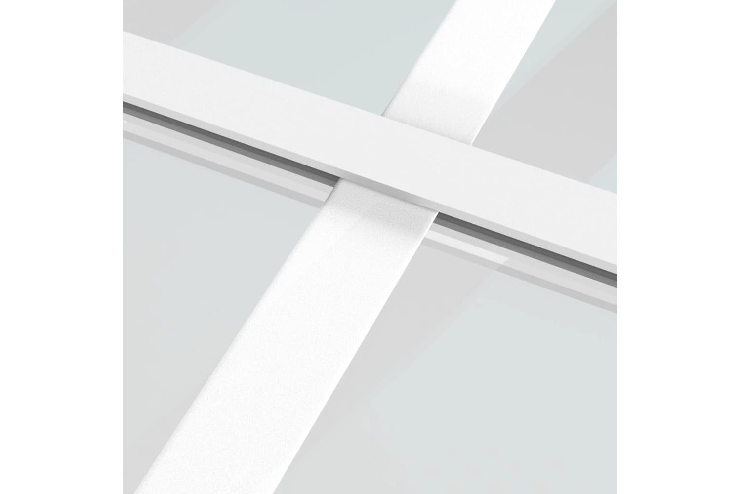 vidaXL 350574 Interior Door 93x201.5cm White Esg Glass And Aluminium-5