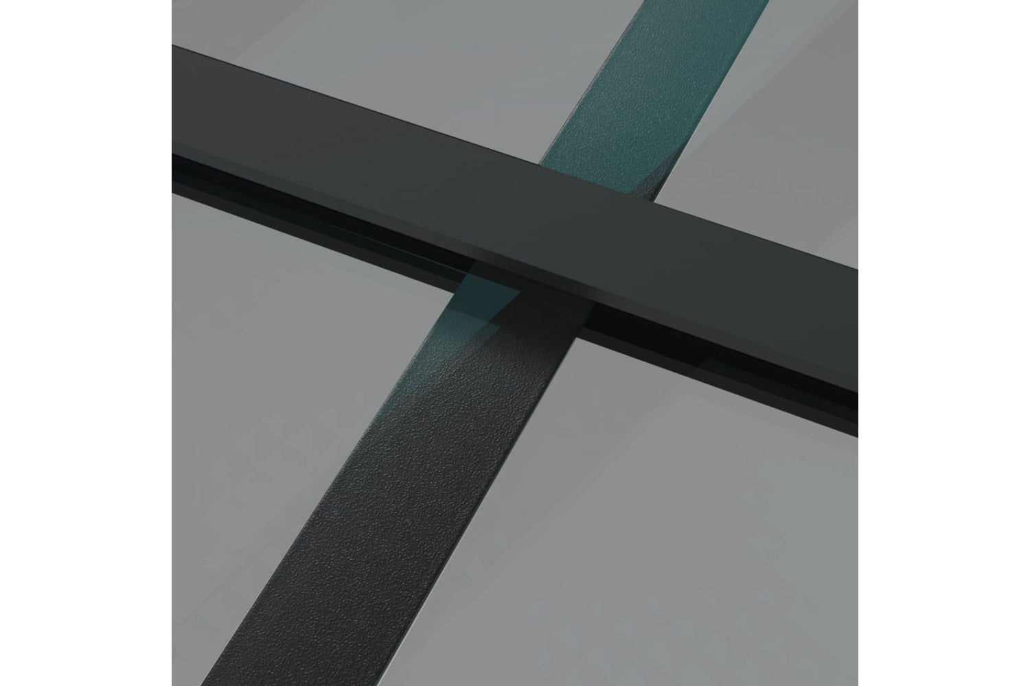 vidaXL 350564 Interior Door 76x201.5cm Black Esg Glass And Aluminium-4
