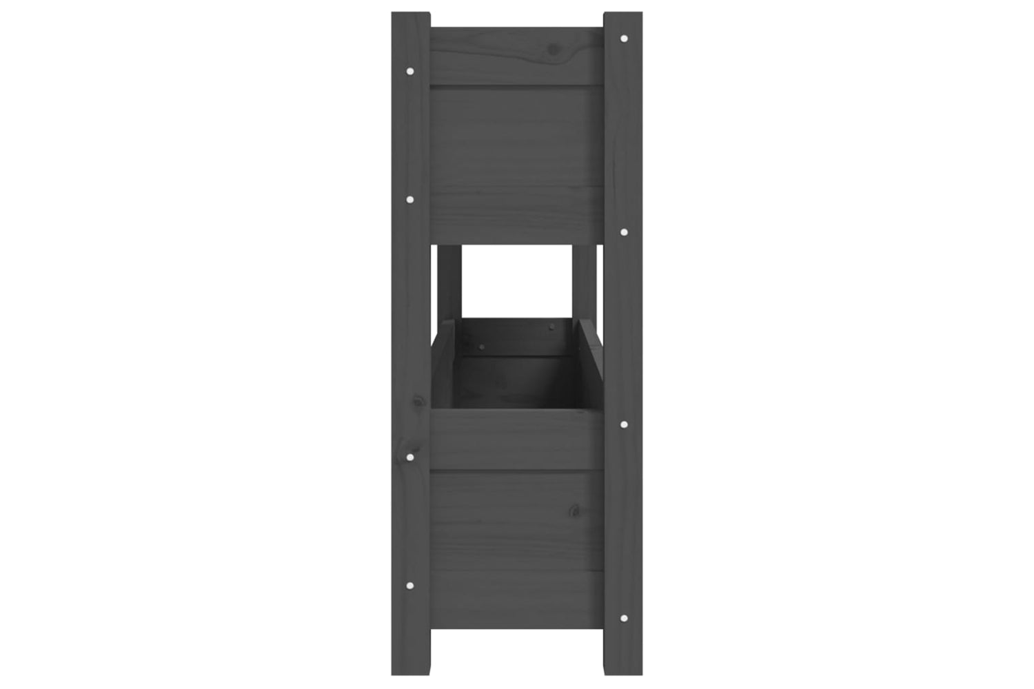 vidaXL 823929 Planter Grey 112x25x66cm Solid Wood Pine-5