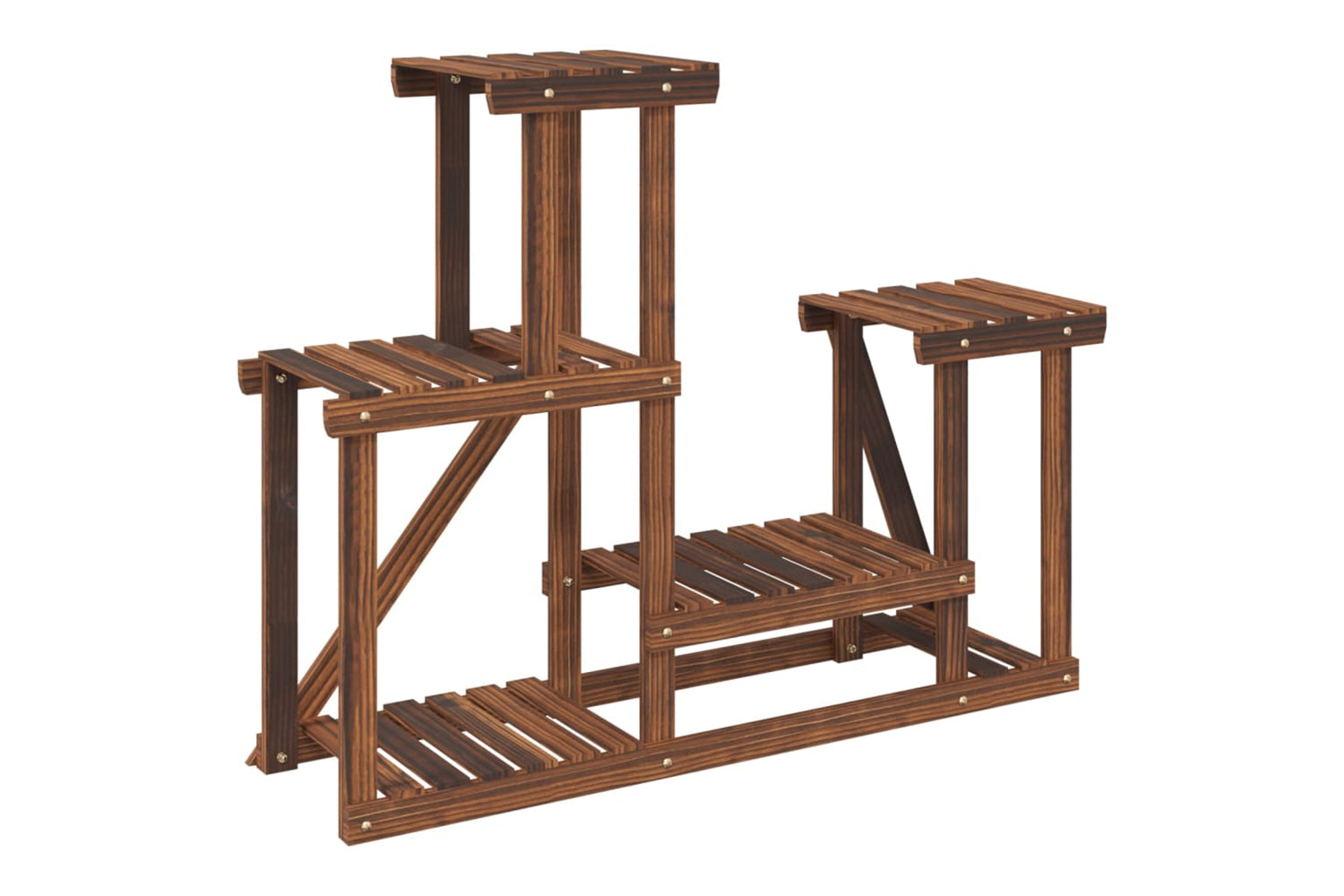 vidaXL 362875 Flower Stand 90x25x73.5cm Solid Wood Fir-5