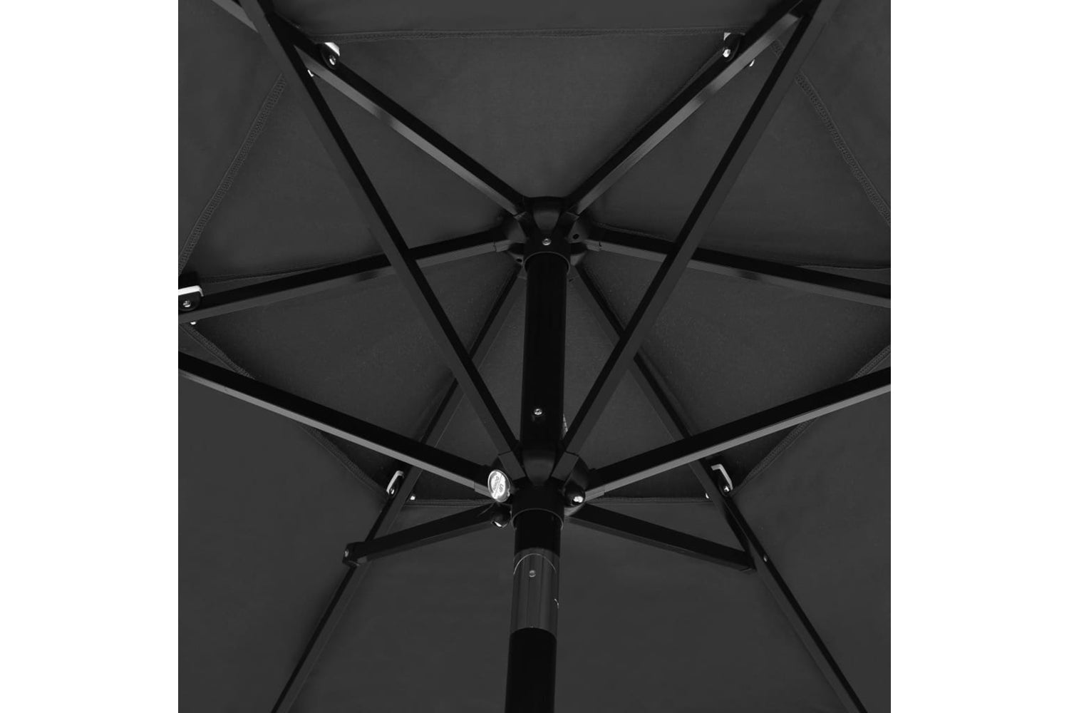 Vidaxl 313862 3-tier Parasol With Aluminium Pole Anthracite 2.5 M-5