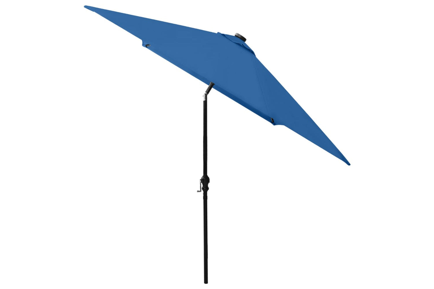 Vidaxl 313793 Parasol With Leds And Steel Pole Azure Blue 2x3 M-5