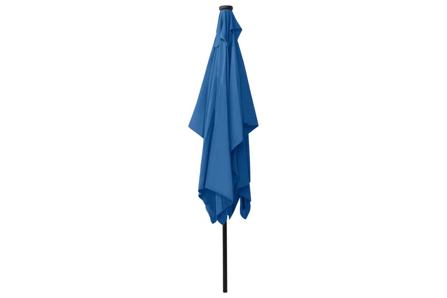 Vidaxl 313793 Parasol With Leds And Steel Pole Azure Blue 2x3 M-6