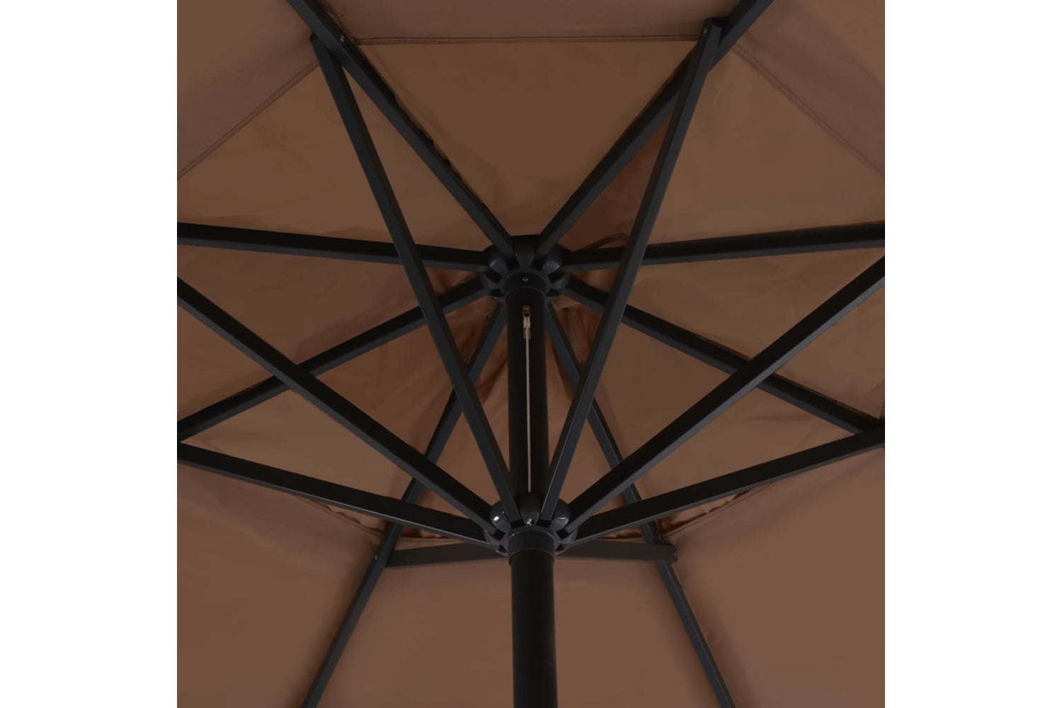 vidaXL 44475 Outdoor Parasol With Aluminium Pole 500cm Taupe-3