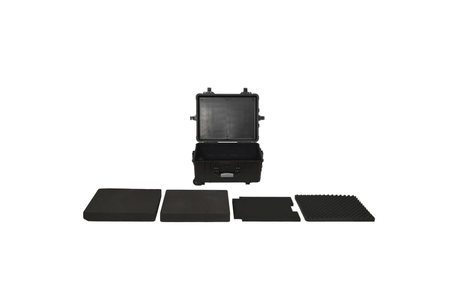 vidaXL 51797 Wheeled Flight Case Black 58x45x27cm Pp-2