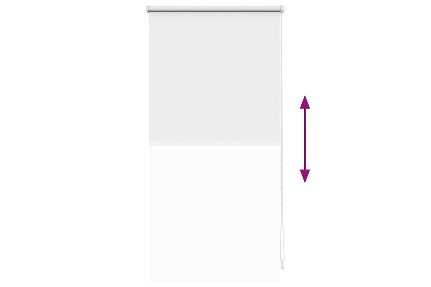 Vidaxl Roller Blind Blackout 40 X 100 Cm White-8