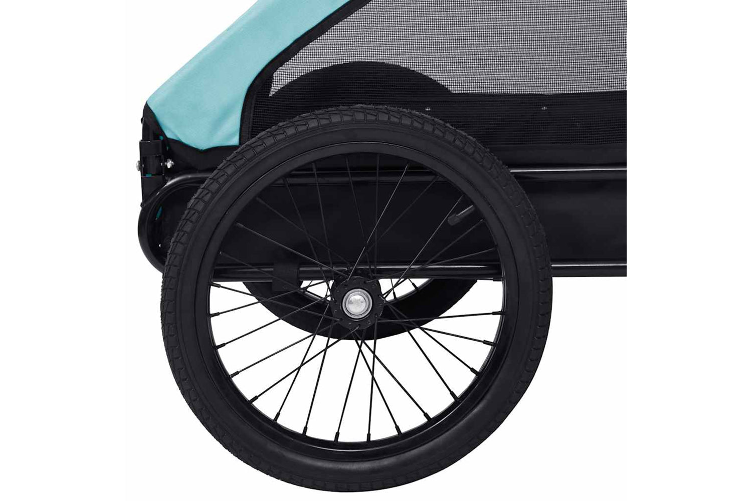 Vidaxl Pet Bike Trailer Blue And Black-8
