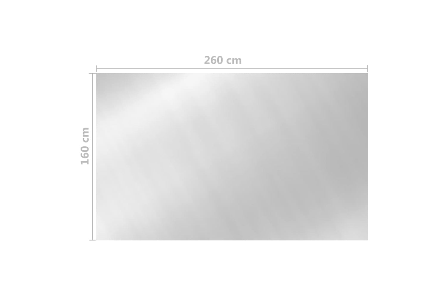 vidaXL 93092 Pool Cover Silver 260x160cm Pe-5