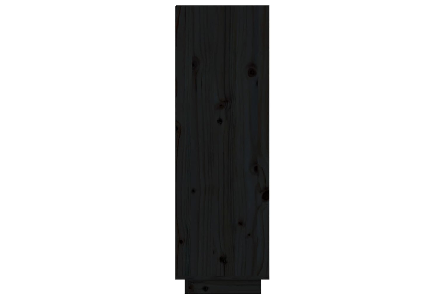 vidaXL 813554 Shoe Cabinet Black 60x34x105cm Solid Wood Pine-6