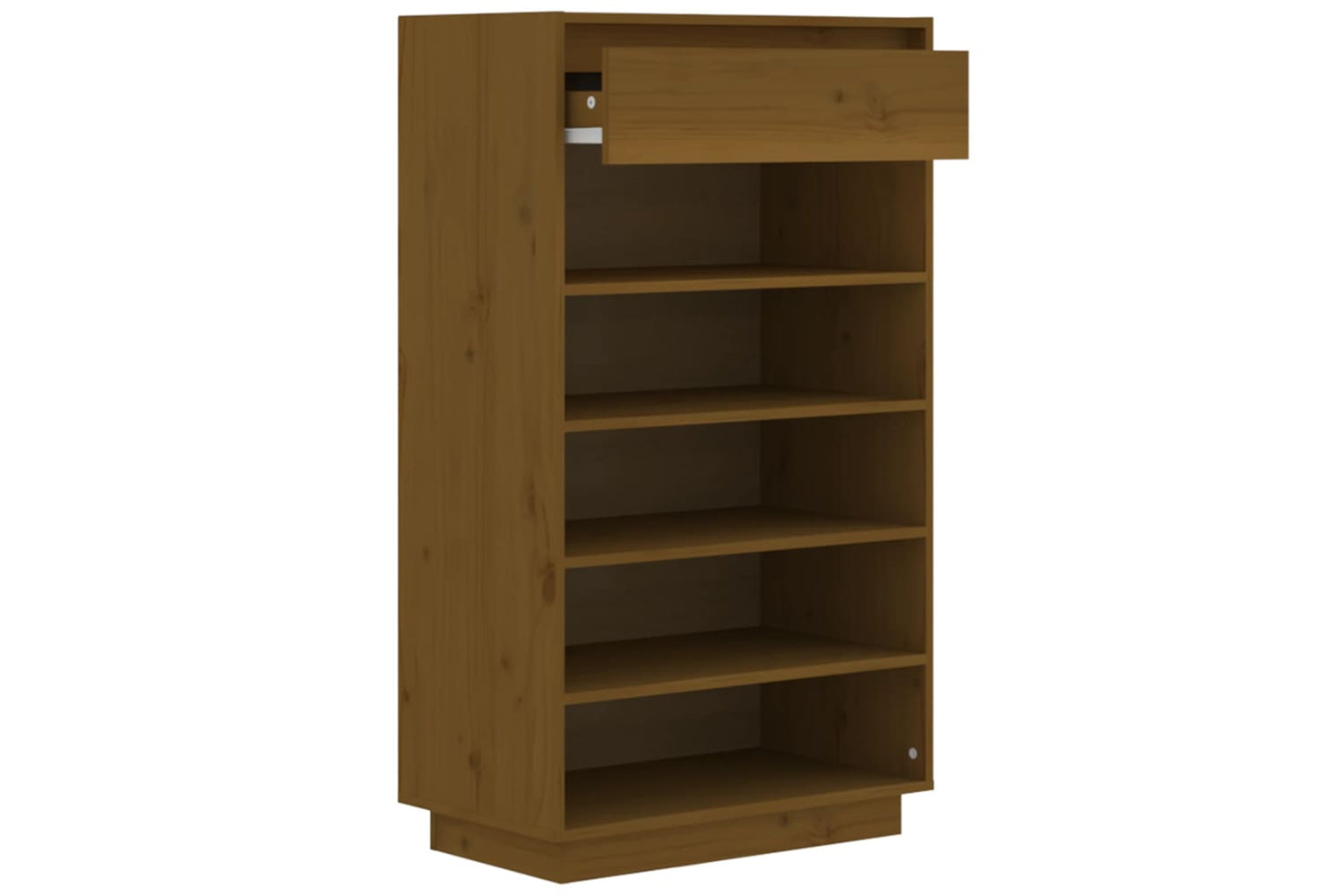 vidaXL 813553 Shoe Cabinet Honey Brown 60x34x105cm Solid Wood Pine-5