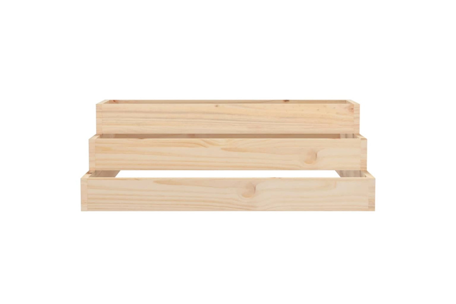 vidaXL 823892 Planter 80x80x27cm Solid Wood Pine-3