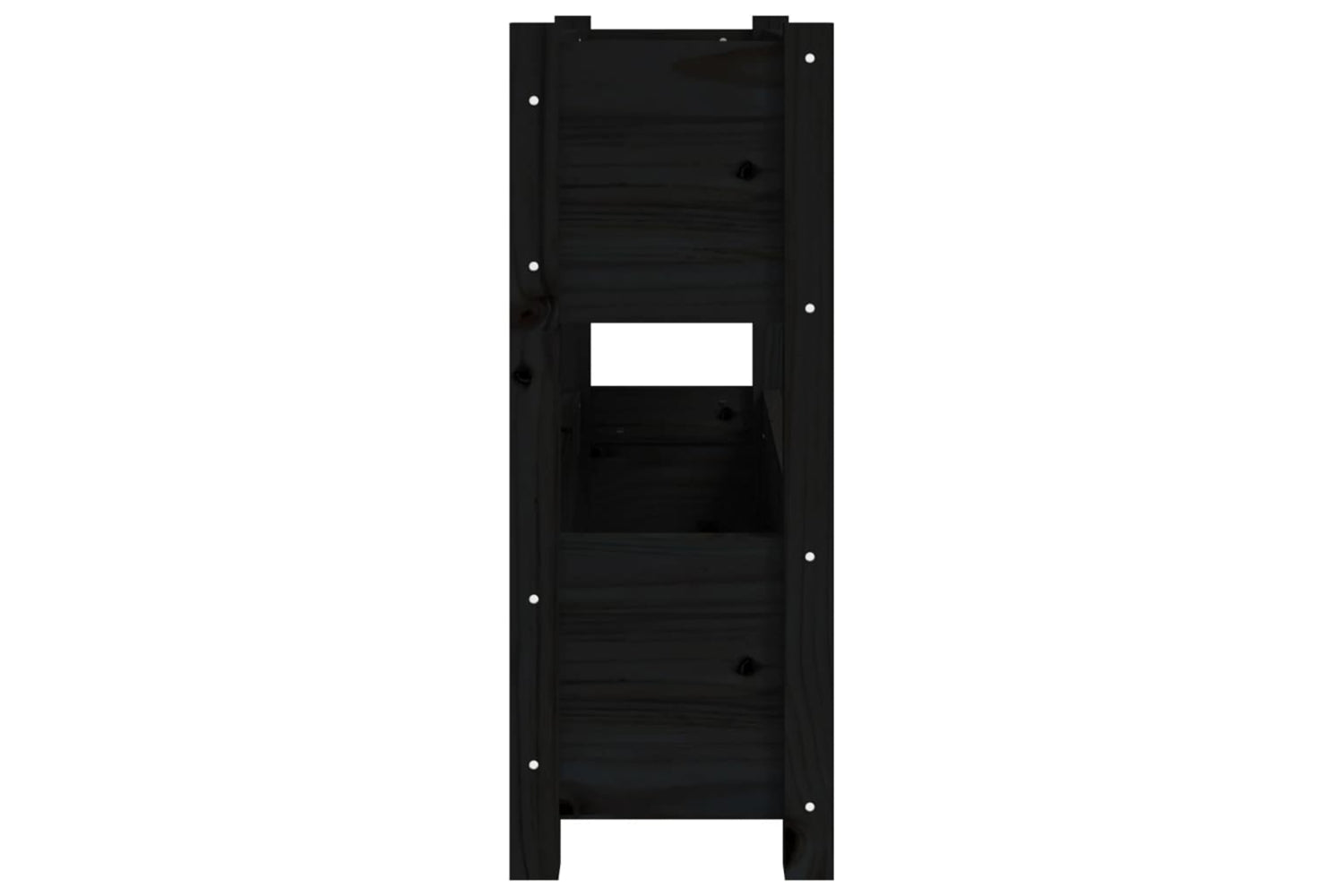 vidaXL 823945 Planter Black 77x25x66cm Solid Wood Pine-5
