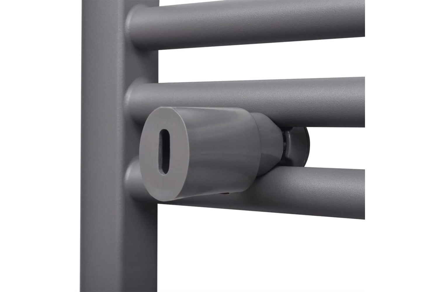 Vidaxl 141896 Grey Bathroom Central Heating Towel Rail Radiator Curve 480x480mm-7