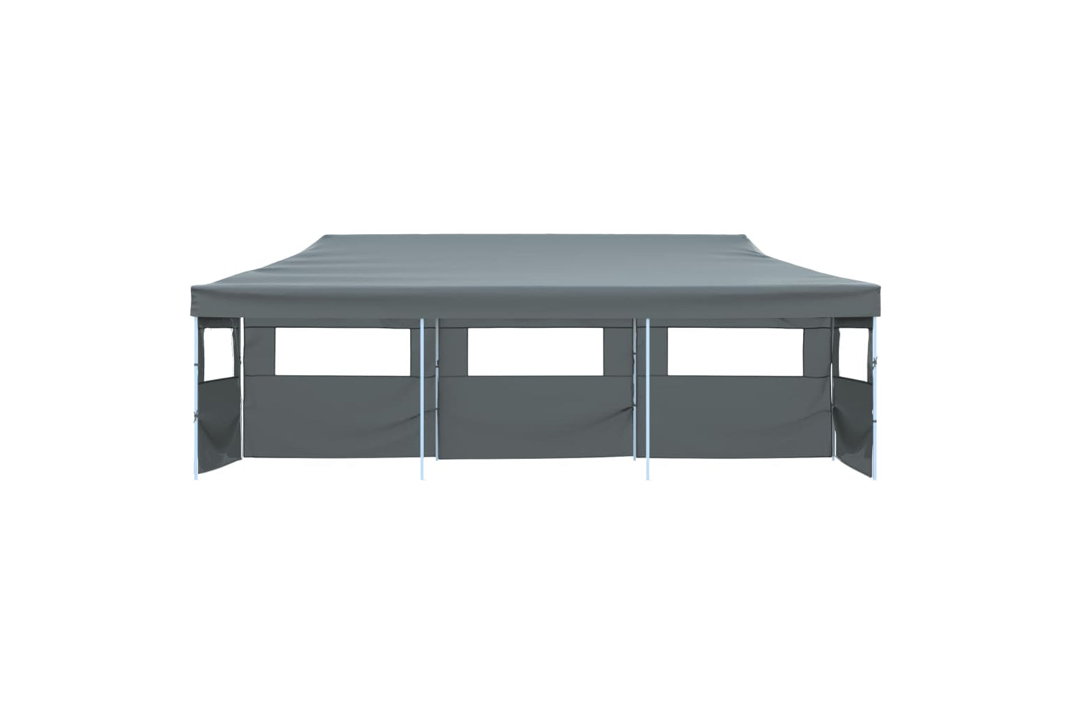 Vidaxl Folding Pop-up Party Tent With 5 Sidewalls 3x9 M Anthracite-2