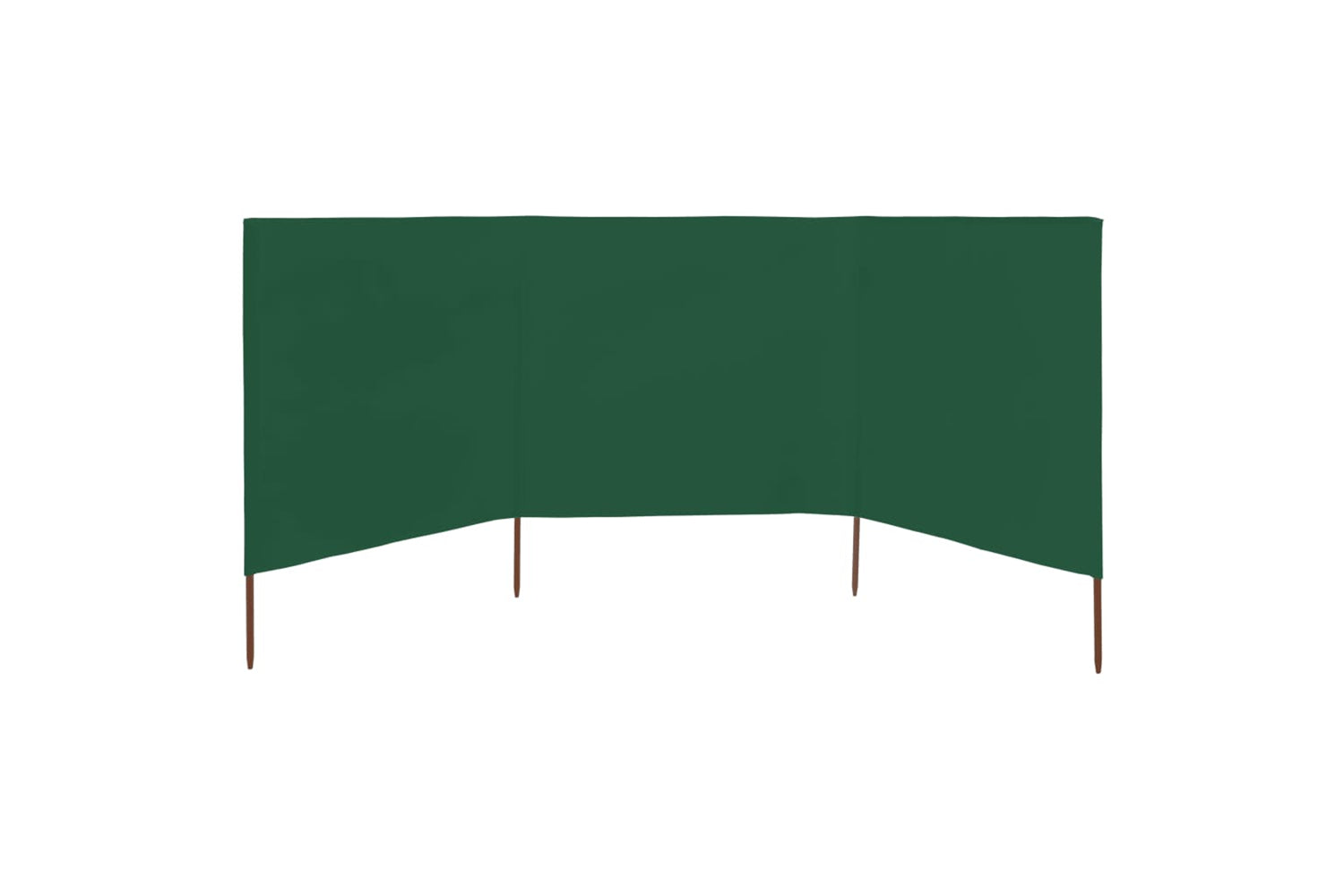 vidaXL 44540 3-panel Wind Screen Fabric 400x120cm Green-2