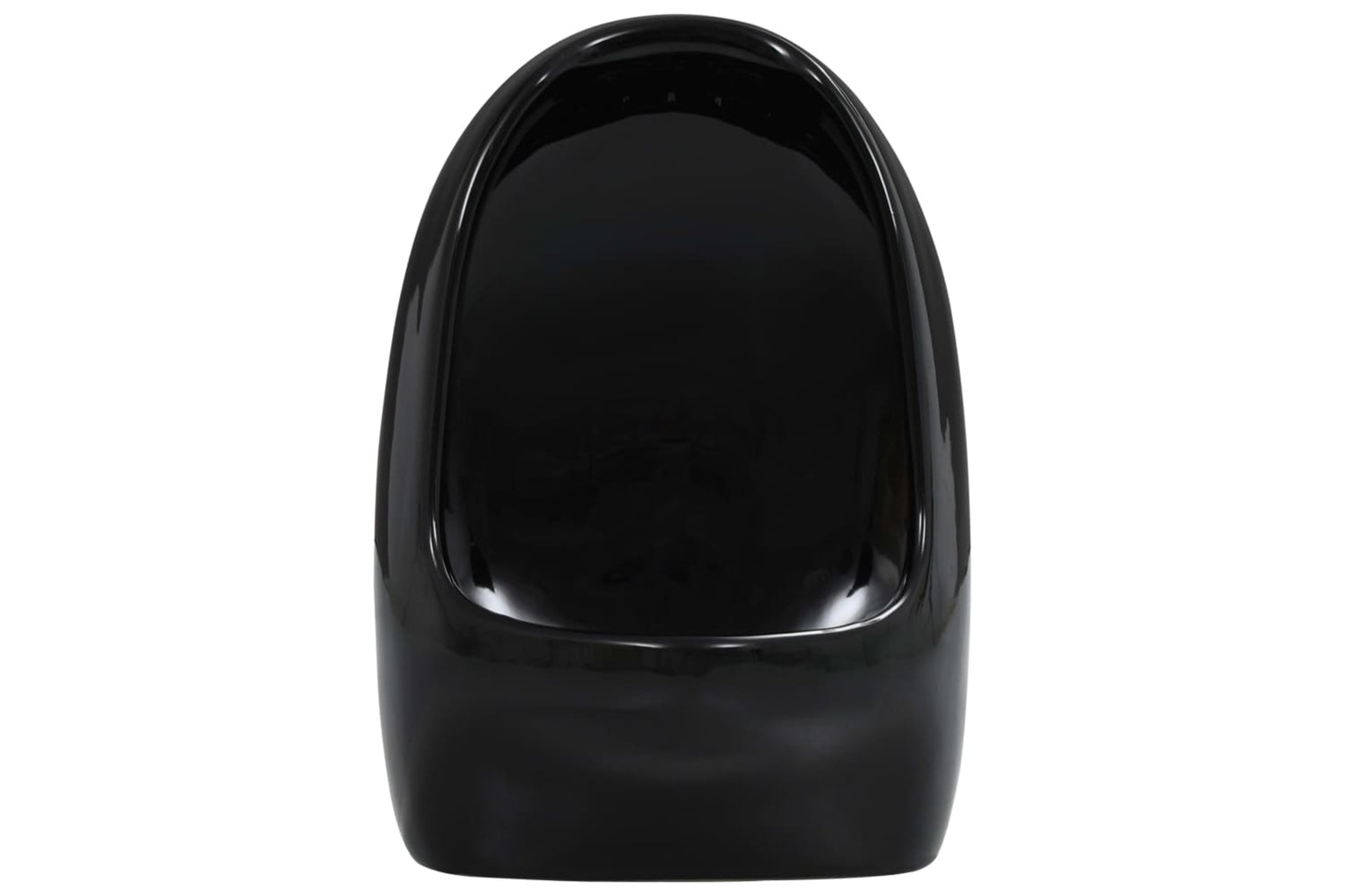 Vidaxl 143988 Wall Hung Urinal With Flush Valve Ceramic Black-5