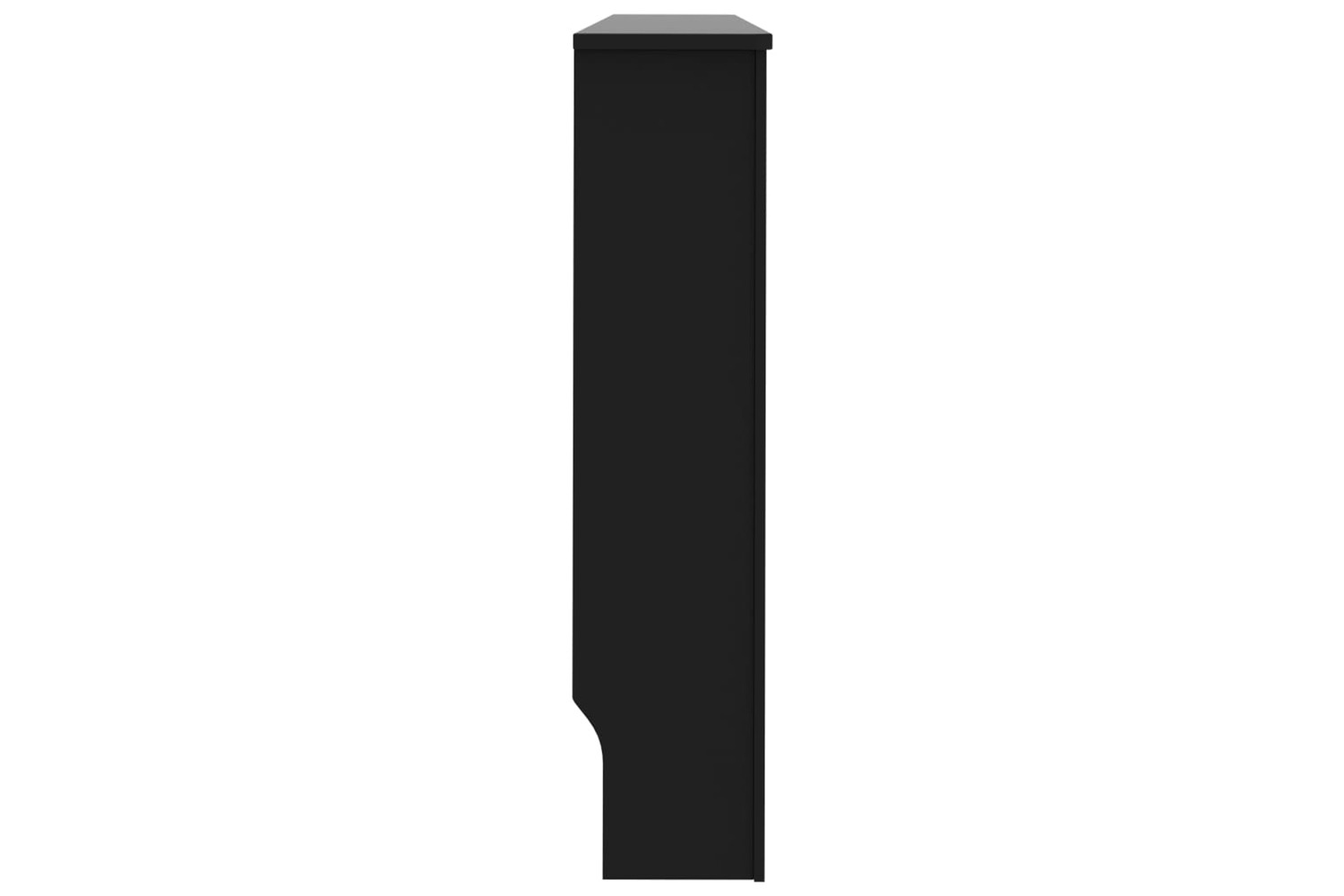 vidaXL Radiator Cover Black 152x19x81.5cm Mdf-3