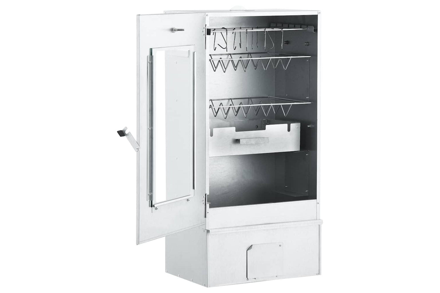 Vidaxl Bbq Oven Smoker With 1kg Wood Chips 44.5x29x83 Cm-3