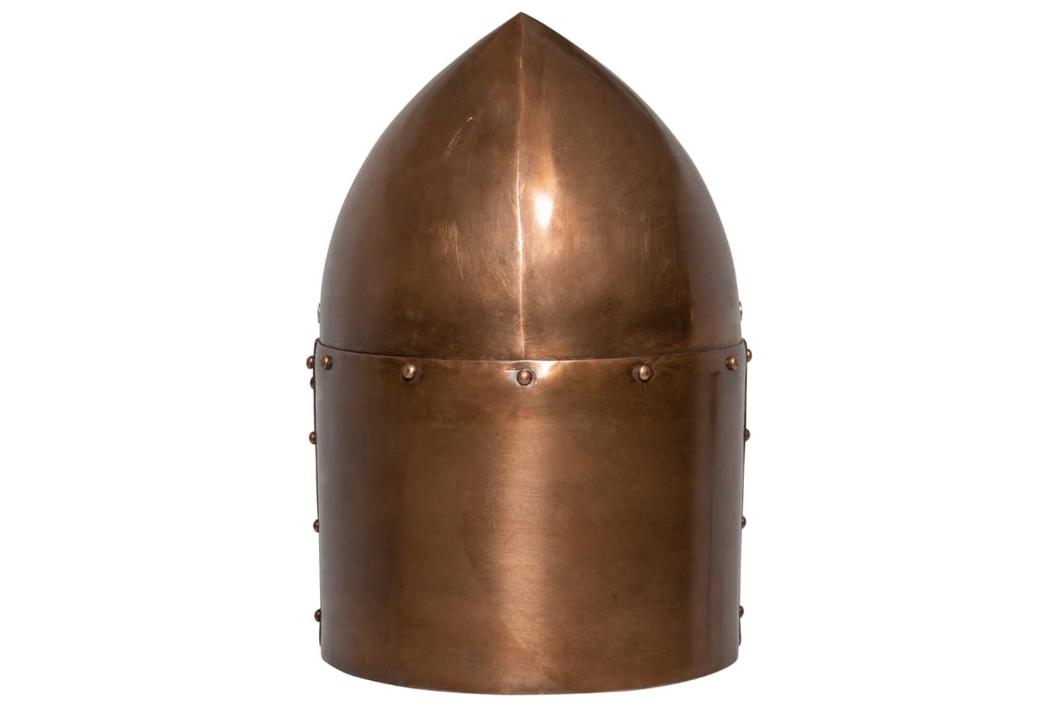 Vidaxl Medieval Knight Helmet Antique Replica Larp Copper Steel-4