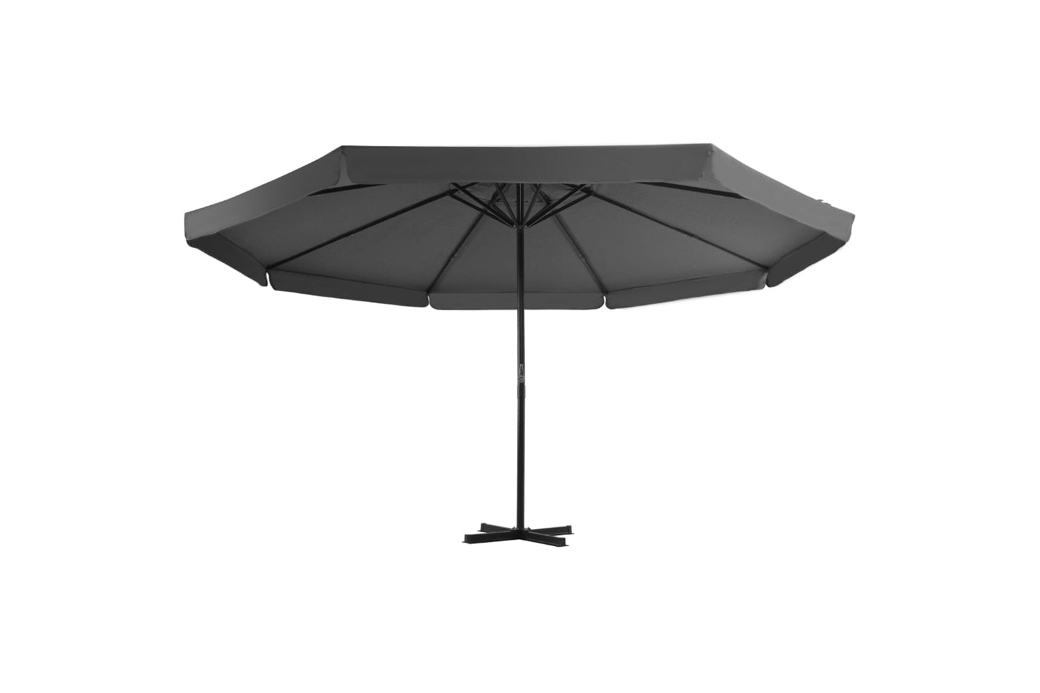 Vidaxl 276323 Outdoor Umbrella With Portable Base Anthracite-2