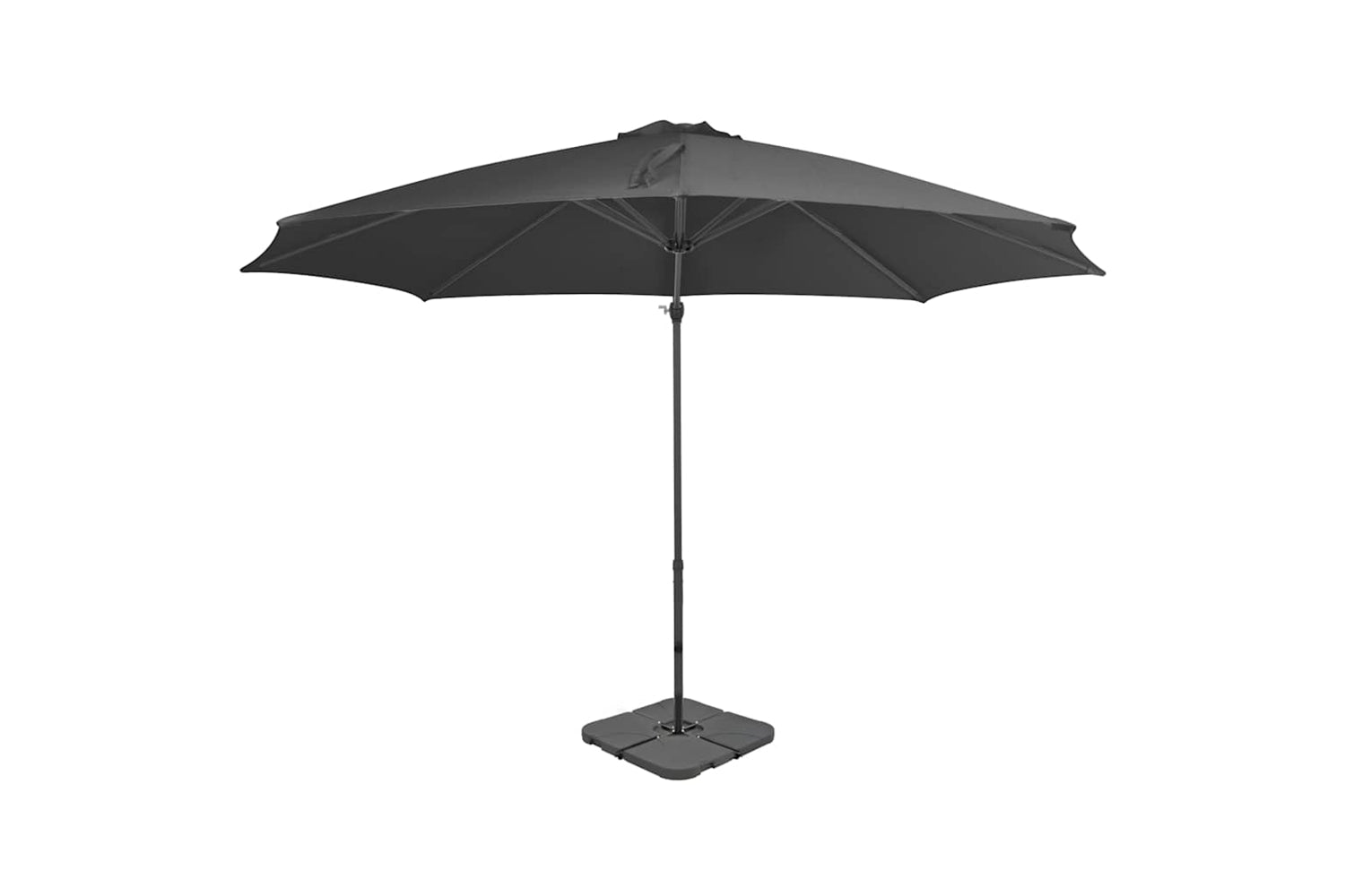 Vidaxl 276333 Outdoor Umbrella With Portable Base Anthracite-2