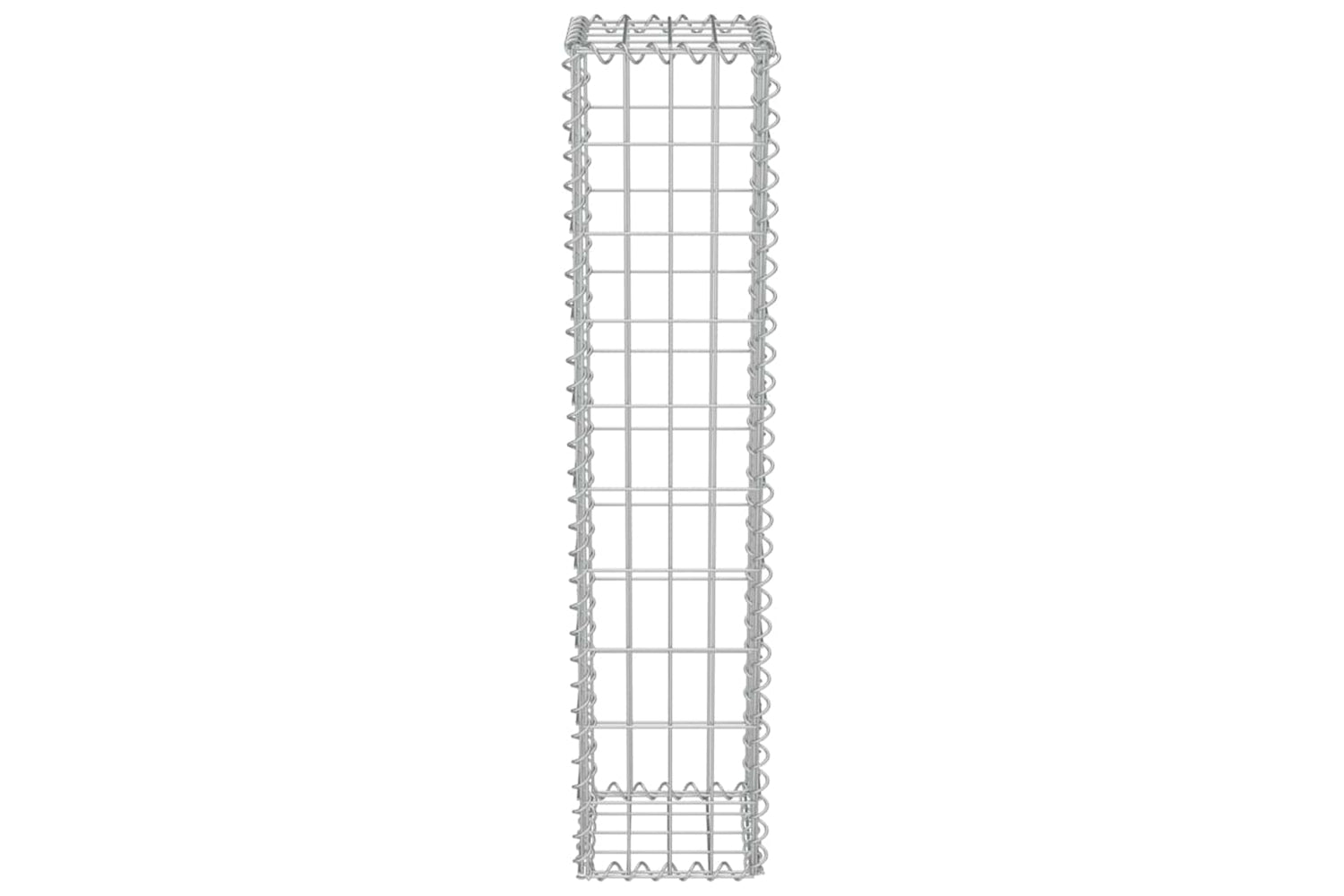 Vidaxl 143575 Gabion Wall With Covers Galvanised Steel 20x20x100 Cm-4