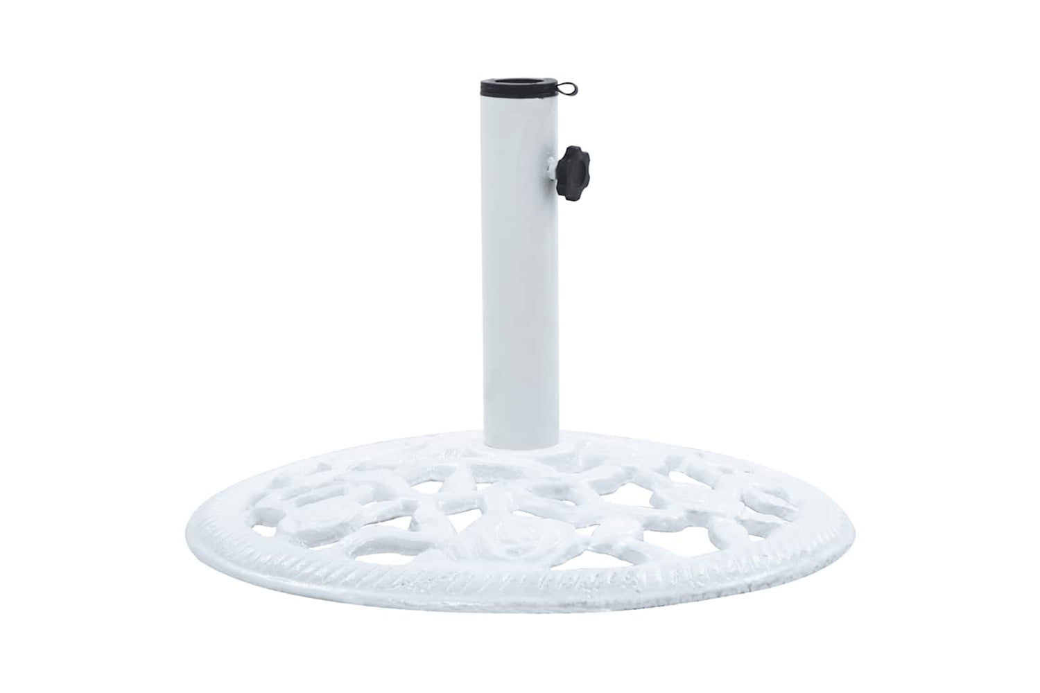 vidaXL 47860 Umbrella Base White 12 Kg 48cm Cast Iron-3