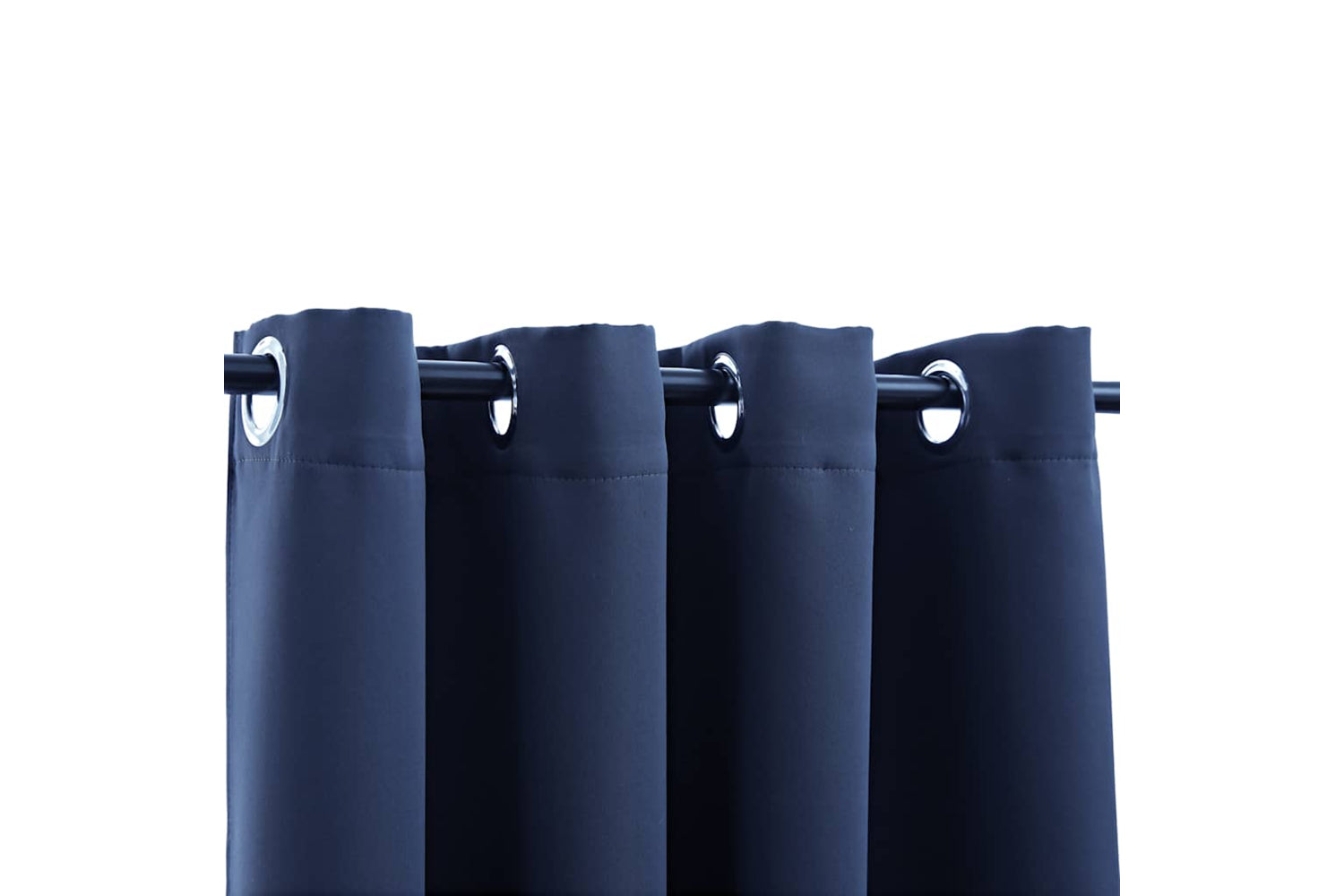 Vidaxl Blackout Curtain With Metal Rings Blue 290x245 Cm-2