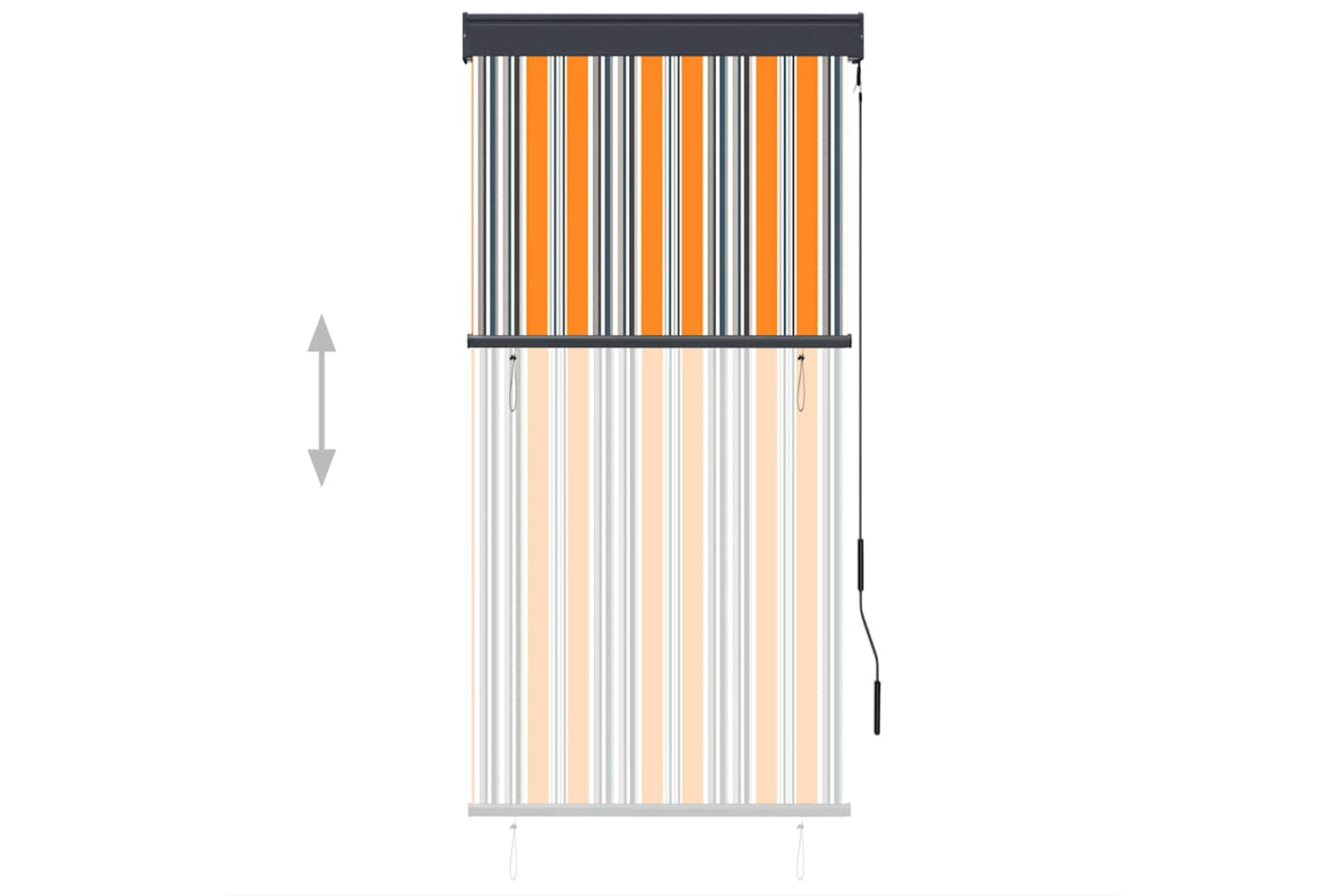 vidaXL 145950 Outdoor Roller Blind 80x250cm Yellow And Blue-3