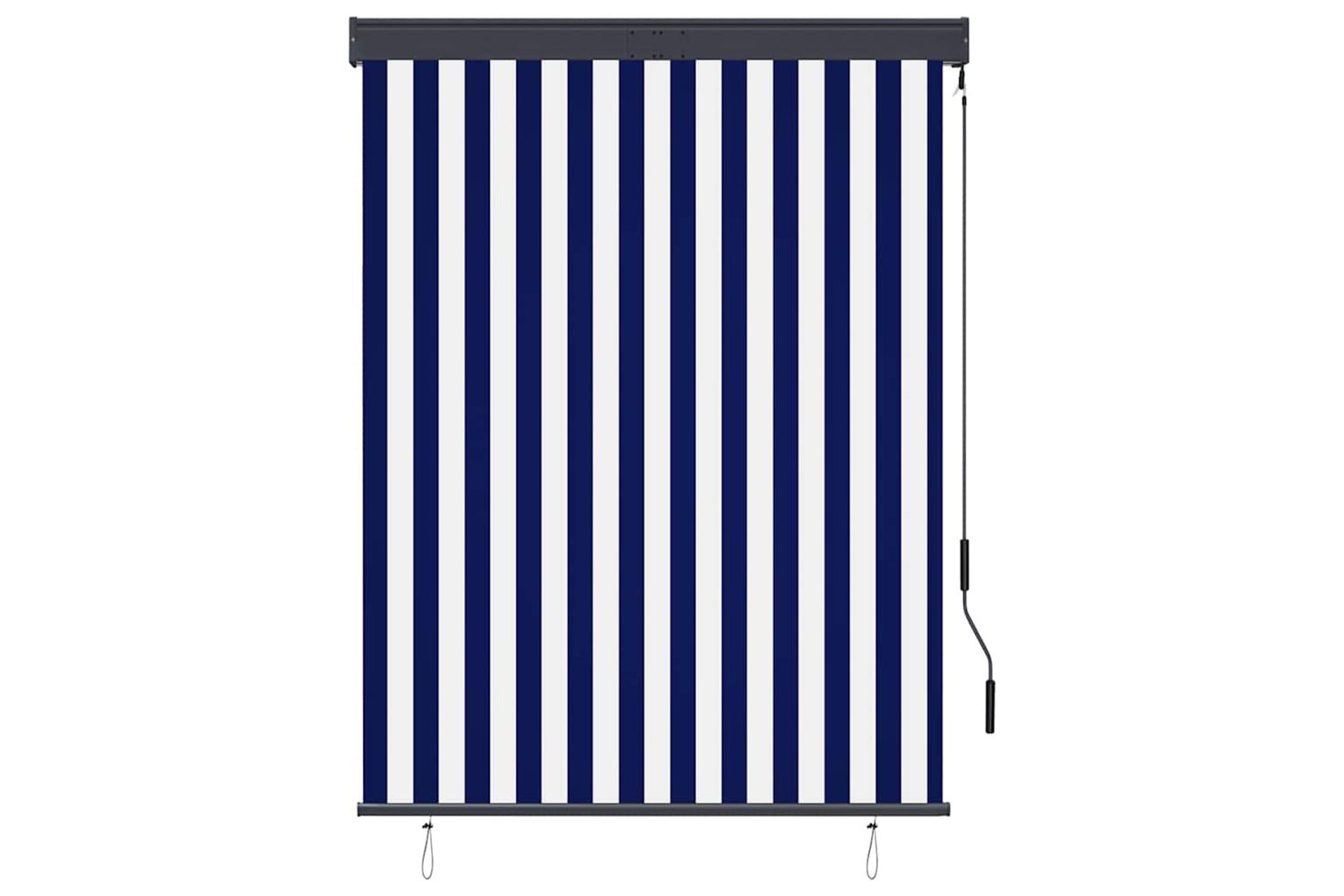 vidaXL 145961 Outdoor Roller Blind 120x250cm Blue And White-2