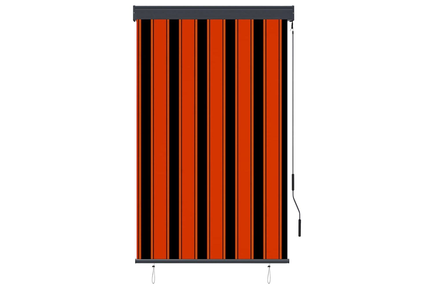vidaXL 145960 Outdoor Roller Blind 100x250cm Orange And Brown-2