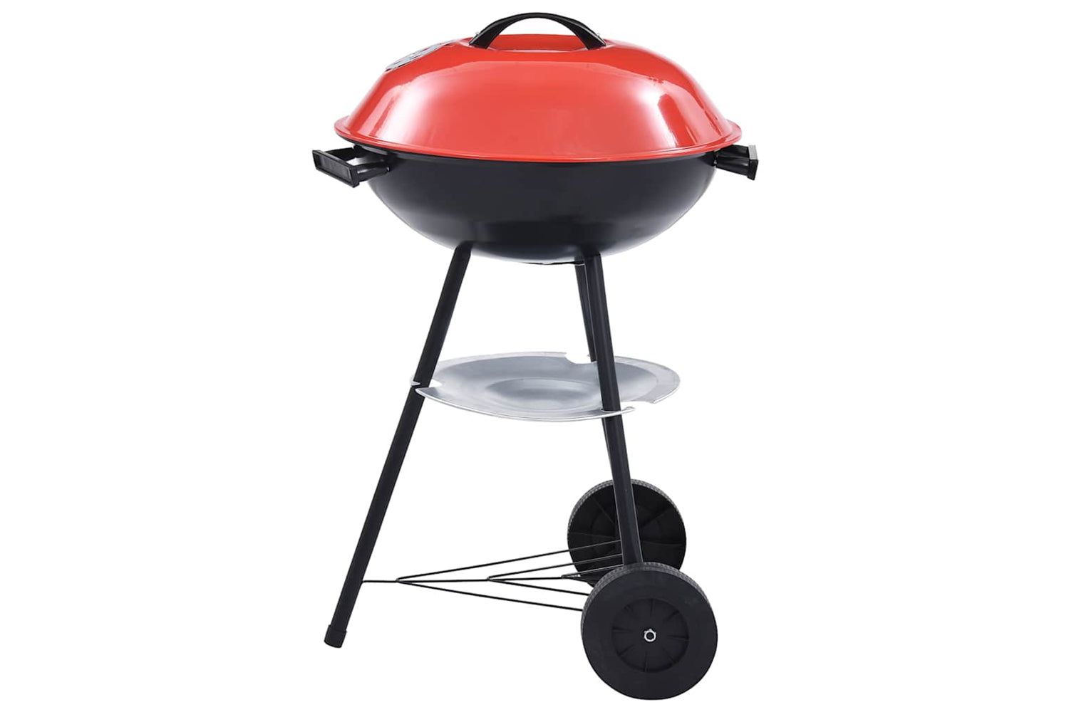 Vidaxl Portable Xxl Charcoal Kettle Bbq Grill With Wheels 44 Cm-2