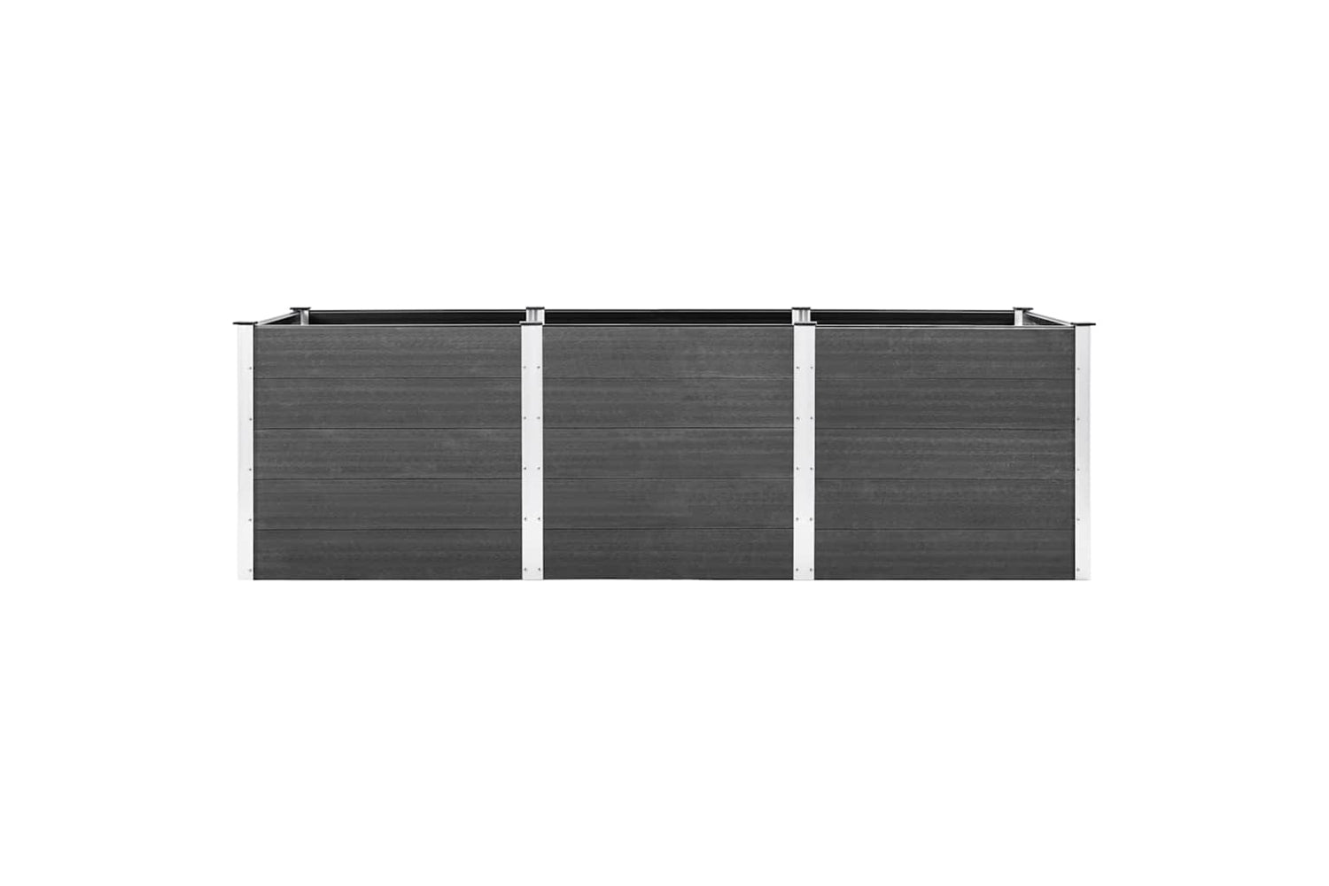 vidaXL 318102 Garden Raised Bed 300x100x91cm Wpc Grey-2