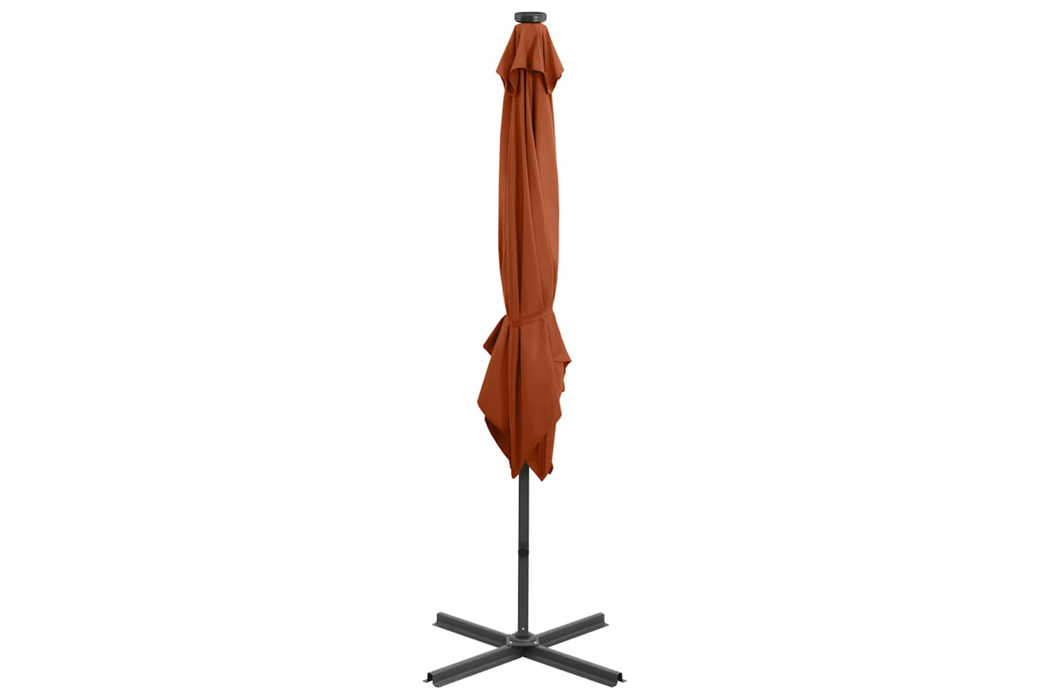 Vidaxl 312327 Cantilever Umbrella With Pole And Led Lights Terracotta 250 Cm-6