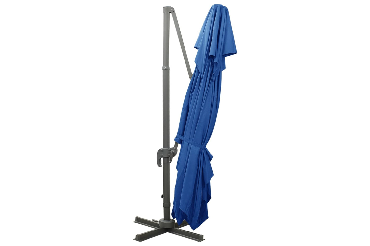 vidaXL 312379 Cantilever Umbrella With Double Top Azure Blue 400x300cm-4