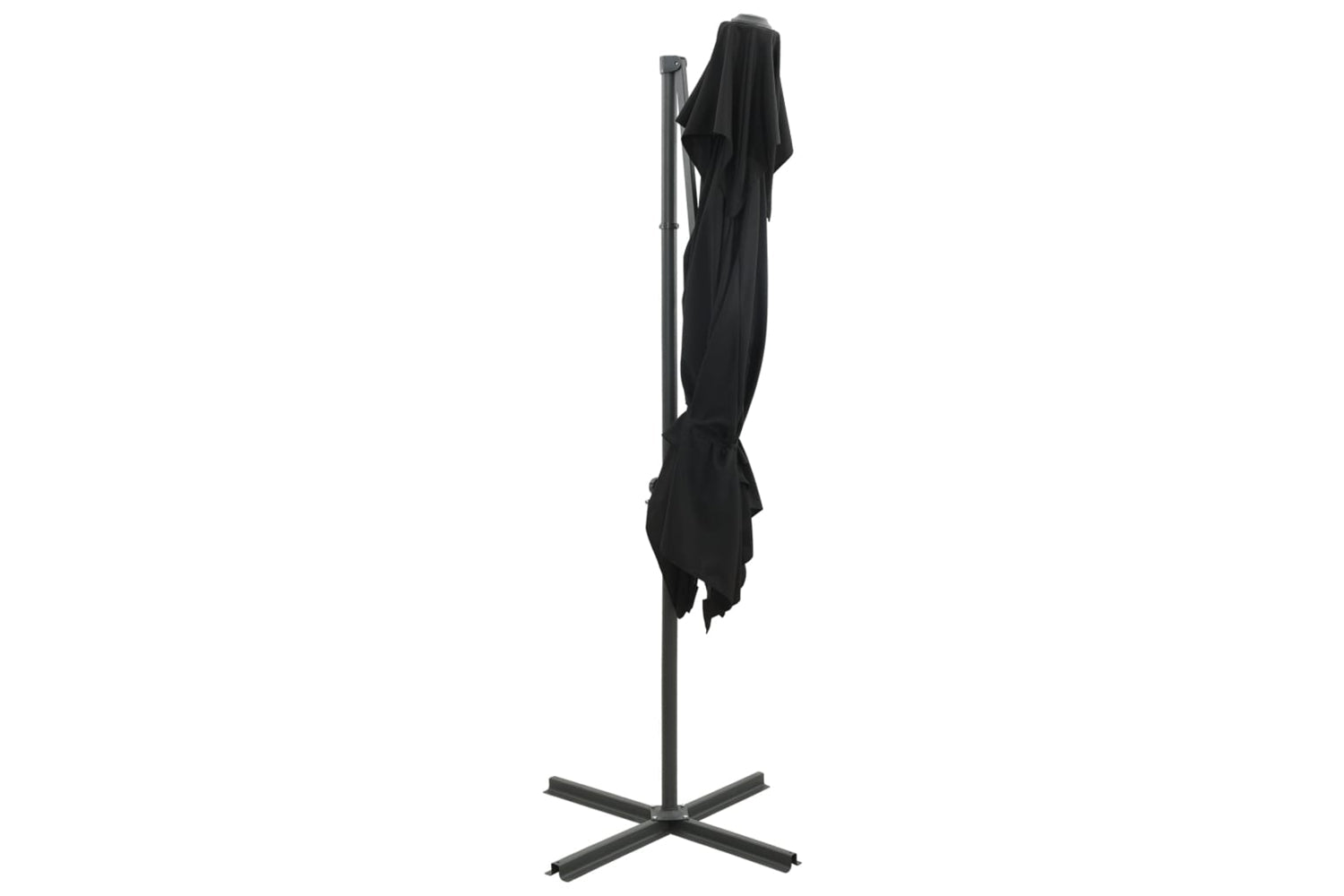 vidaXL 312364 Cantilever Umbrella With Double Top Black 250x250cm-4