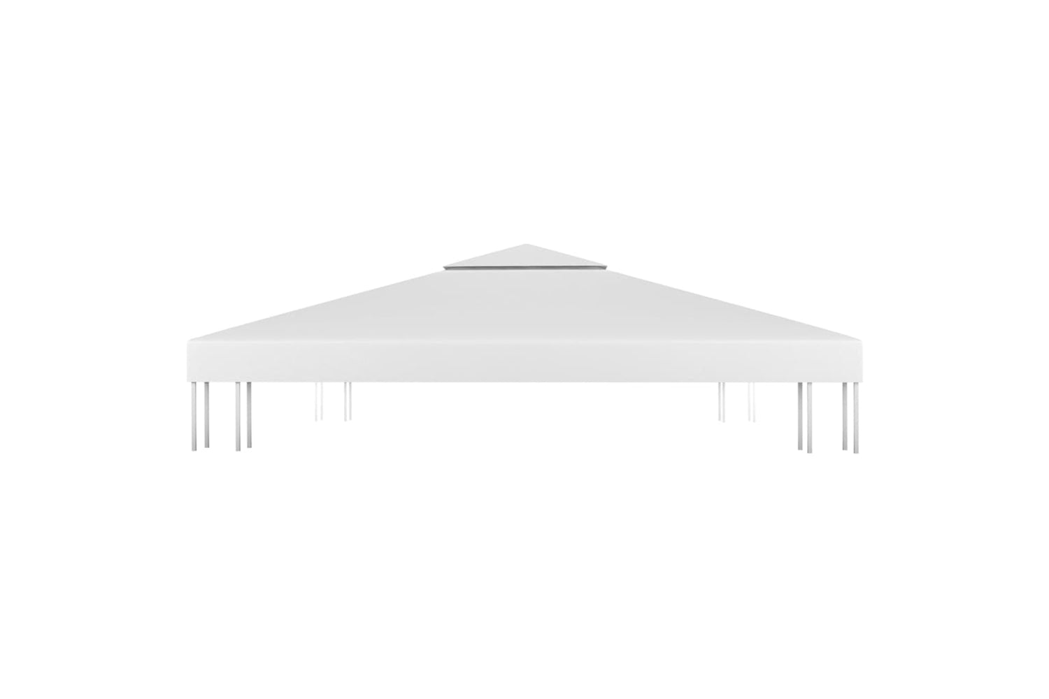 Vidaxl 312077 2-tier Gazebo Top Cover 310 G/mâ² 4x3 M White-4