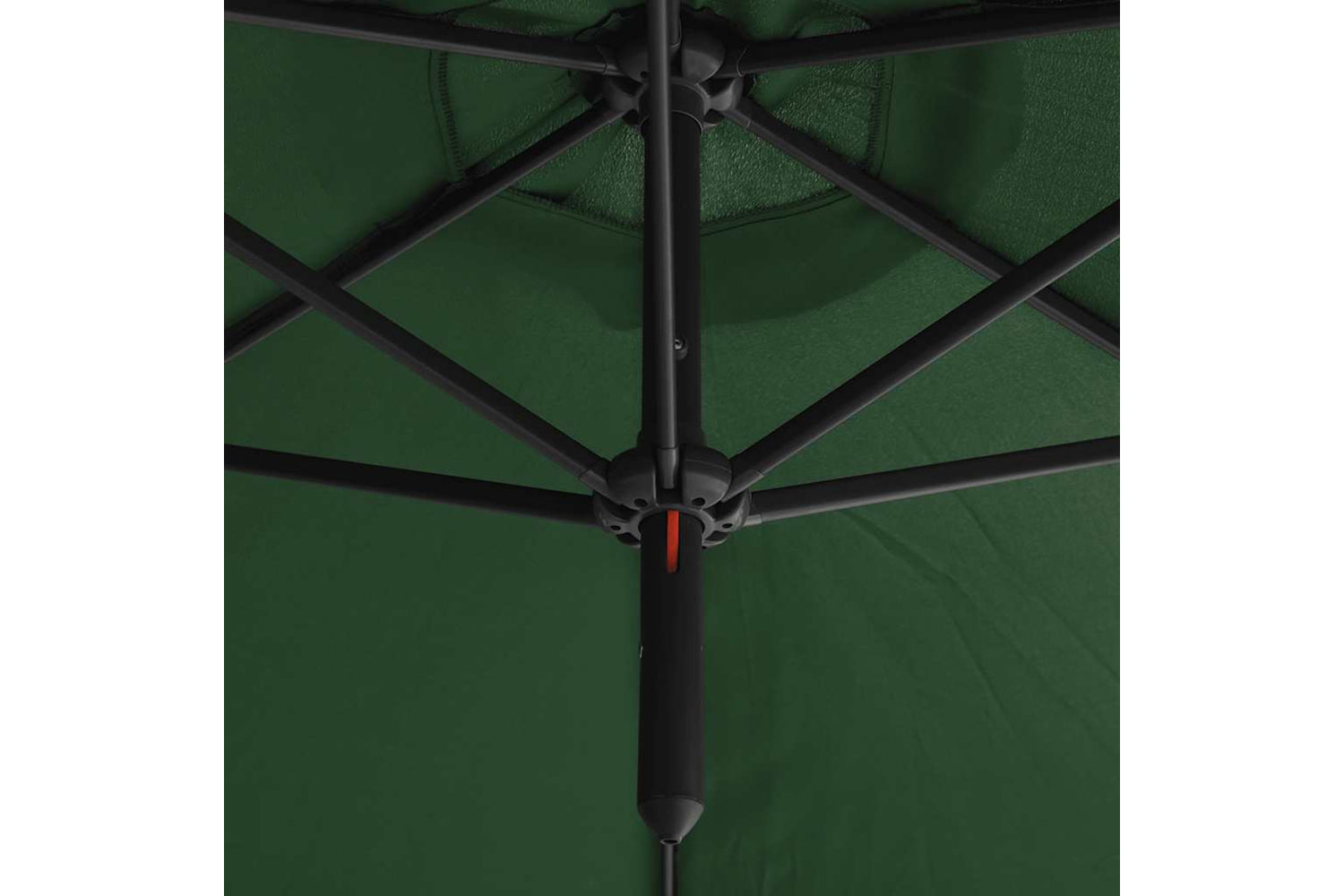 Vidaxl 312562 Double Parasol With Steel Pole Green 600 Cm-4