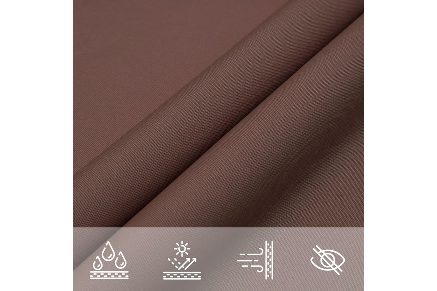 Vidaxl 135807 Sunshade Sail Oxford Fabric Rectangular 2x4 M Brown-6