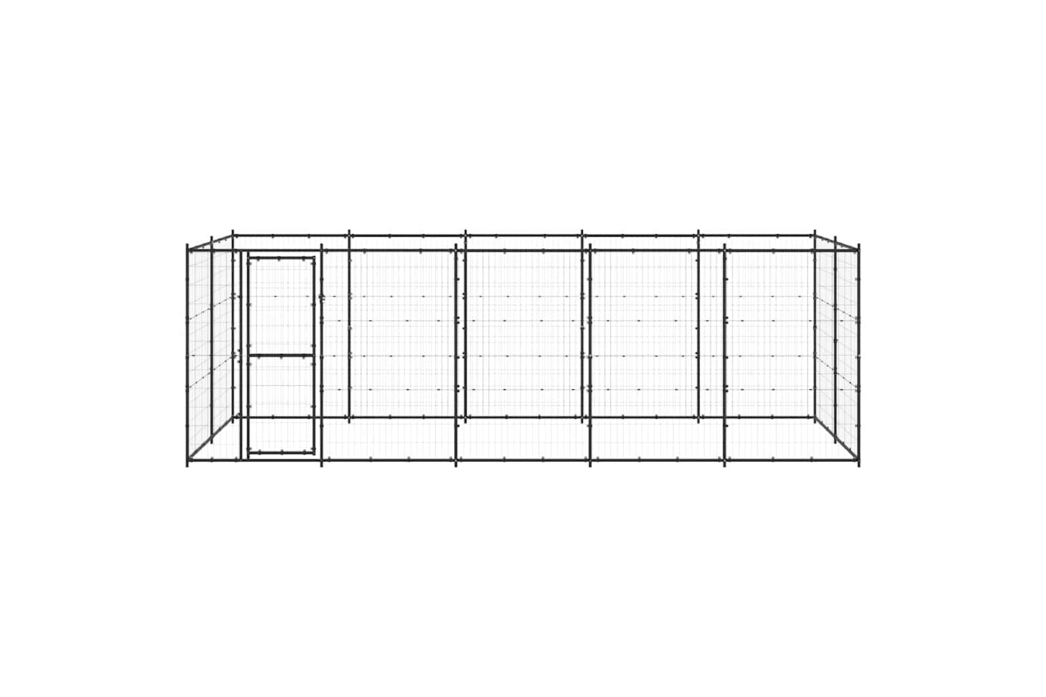 Vidaxl 3082299 Outdoor Dog Kennel Steel 12.1 M2-3