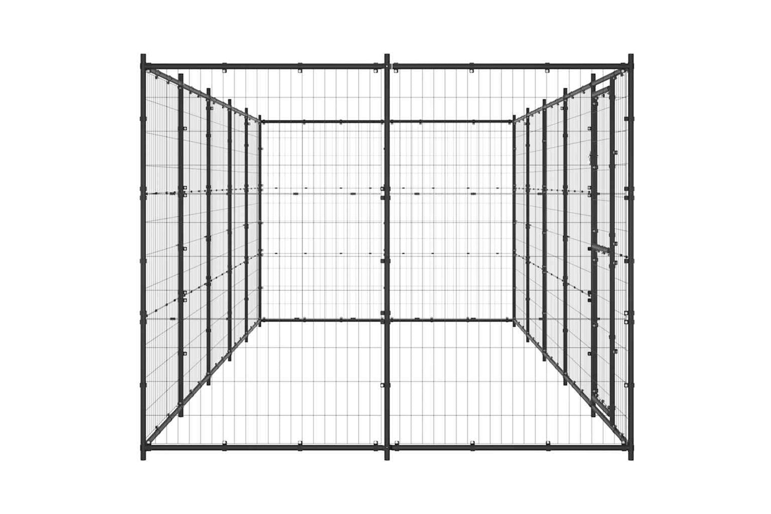 Vidaxl 3082299 Outdoor Dog Kennel Steel 12.1 M2-4