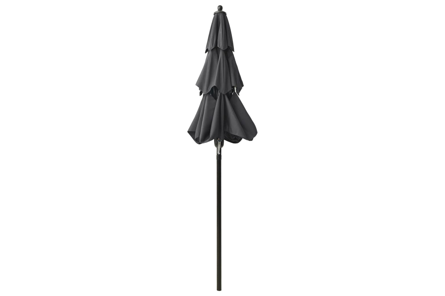 Vidaxl 313854 3-tier Parasol With Aluminium Pole Anthracite 2 M-4