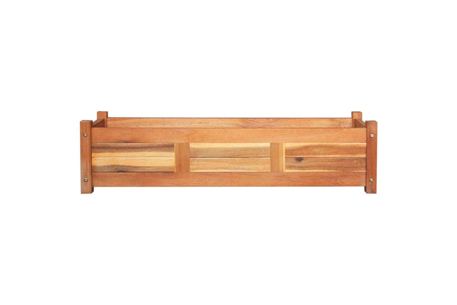 vidaXL 3057522 Garden Raised Beds 2 Pcs Acacia Wood 100x30x25cm-3