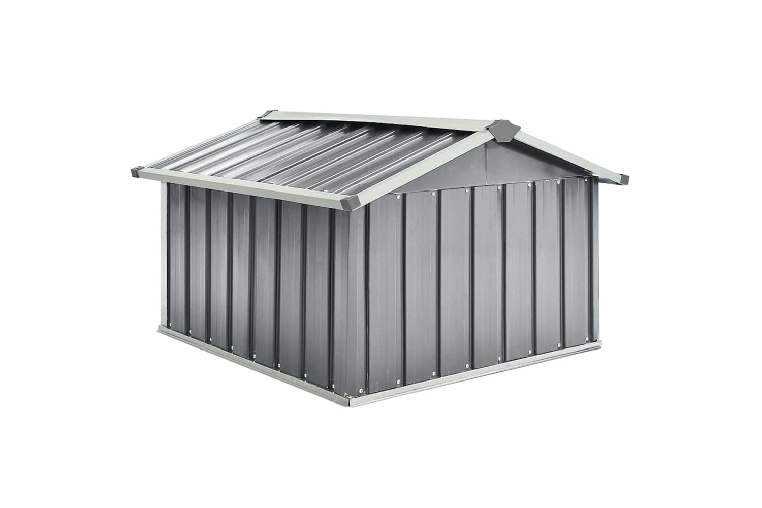 vidaXL 150908 Garden Robot Lawnmower Shed 92x97x63cm Galvanised Steel Grey-4